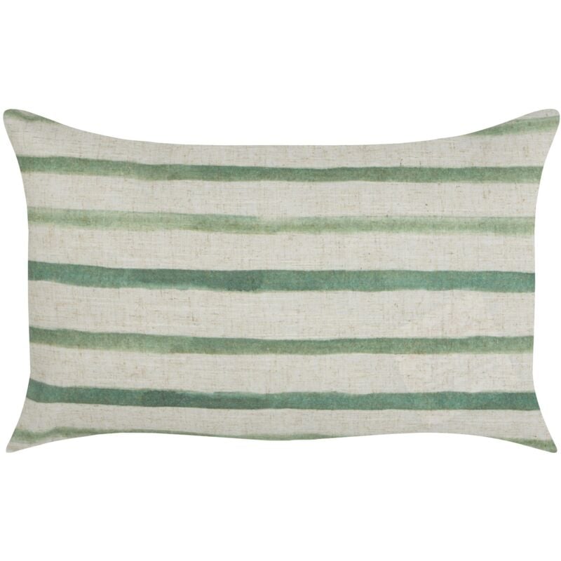 Beliani - Coussin à Rayures Décoratif Accessoire 50 x 30 cm Vert Kafra