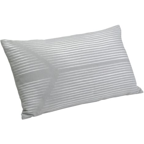 Coussin ARROW gris clair décor lignes 30x50cm
