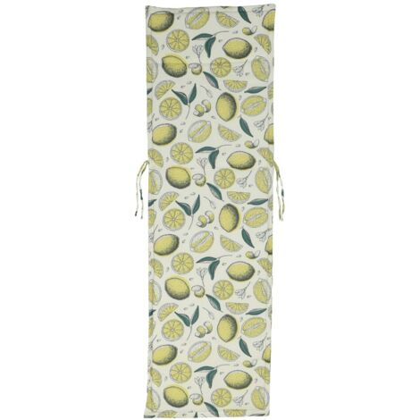 Coussin bain de soleil imprimé citrons