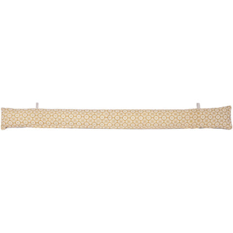 Coussin bas de porte 90x12x12 cm en coton curry - CHAMBRAY