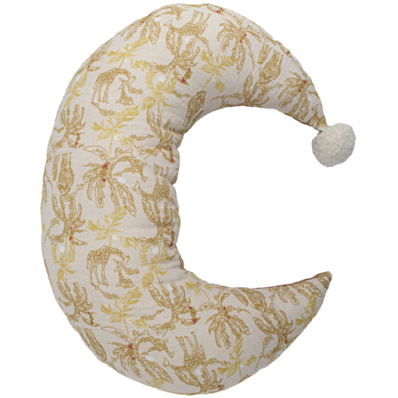 Domiva - Coussin bébé demi lune Beige 30x40 cm