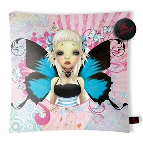 Coussin blanc gothic Lolita