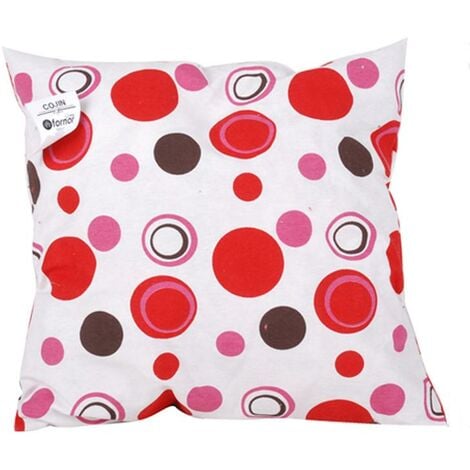 Coussin contemporain rouge 40 x 40 cm Lm-distribution