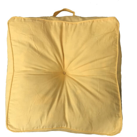 Coussin canapé palette couleur 60x60 cm  Jaune