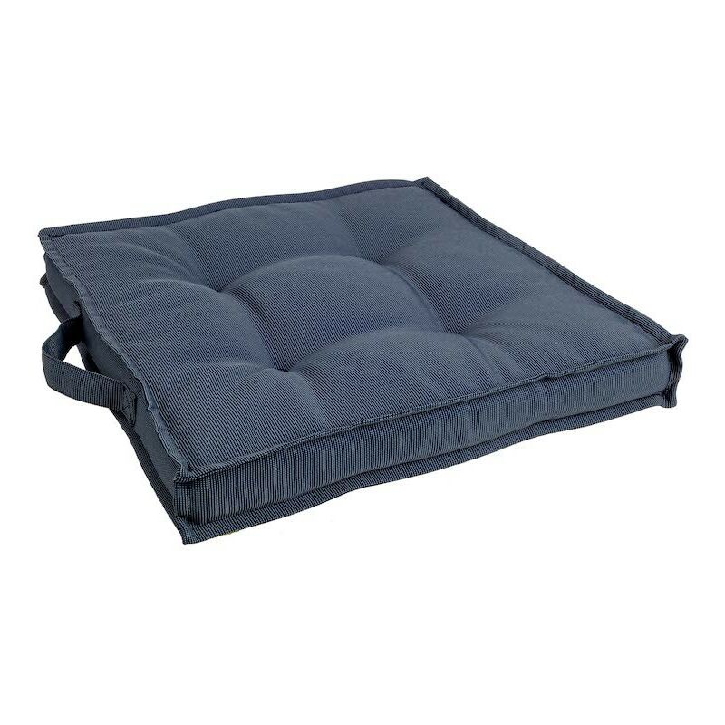 Coussin carré poly bleu