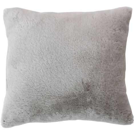 Coussin carré imitation fourrure AZURA