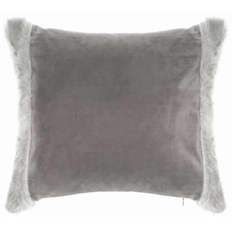 Coussin carré imitiation fourrure Terre sauvage