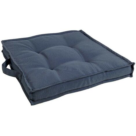 Coussin carré poly bleu