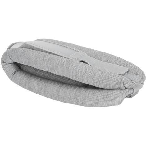 Coussin Cervical Ergonomique en Mousse à Mémoire de Forme avec Housse Amovible pour Apaiser les Douleurs Cervicales - Gris