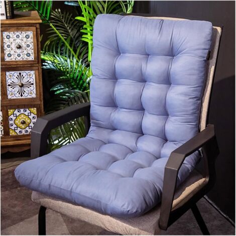 Coussin Chaise Dossier – Mousse Haute Densité Bleu