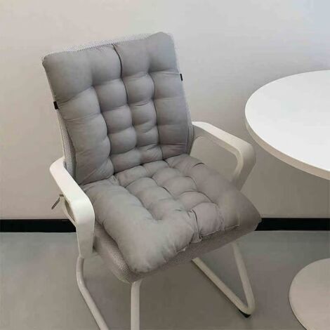 Coussin Chaise Dossier – Mousse Haute Densité Gris Clair