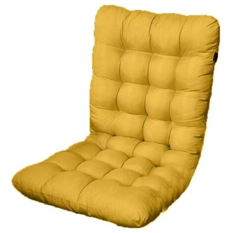 Coussin Chaise Dossier – Mousse Haute Densité Jaune