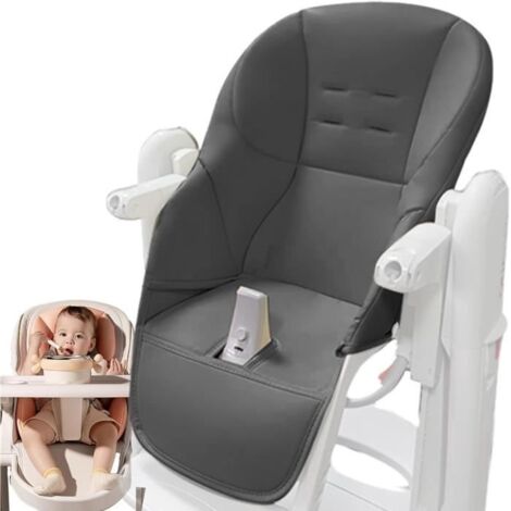 Coussin Chaise Haute Bébé  Housse De Coussin pour Chaise Haute  Coussin en Cuir pour Chaise  Coussin Respirant D'insertion