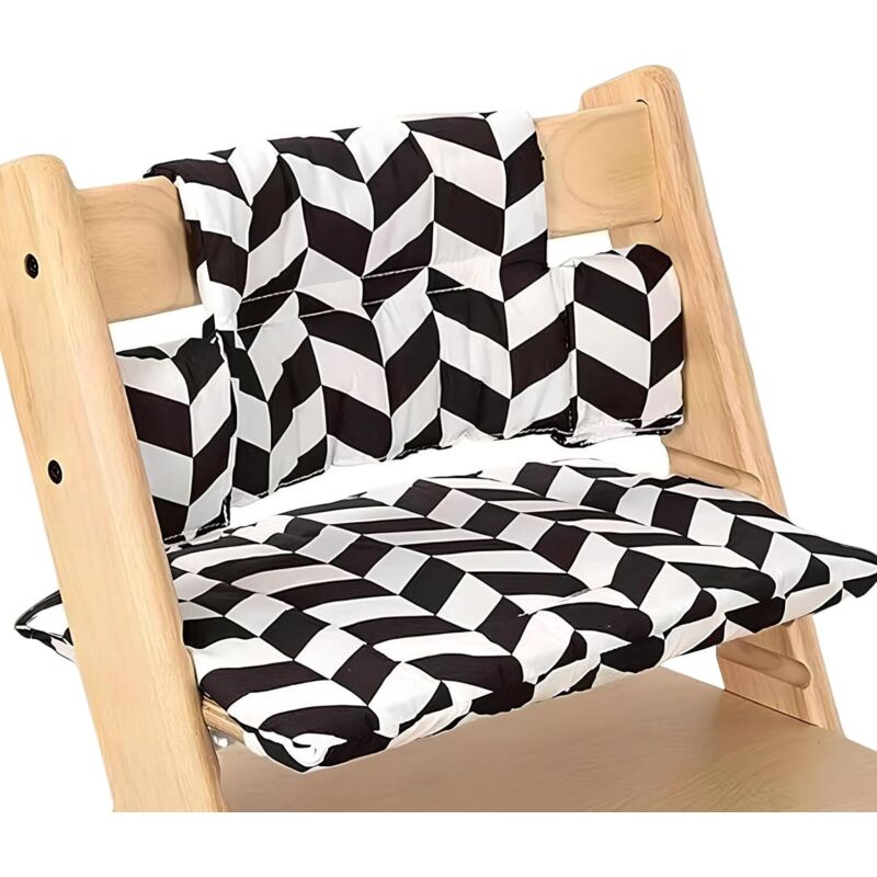 Coussin Chaise Haute Bebe,Coussin Compatible avec Stokke Tripp Trapp,Assise Bébé en Deux Parties,Accessoires de Chaise Haute,Coussin de chaise