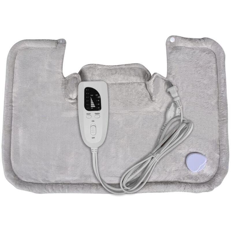 SNQ - Coussin chauffant électrique pour épaules et nuque avec 6 niveaux de chauffage et fonction minuterie pour détendre le dos, les épaules et le