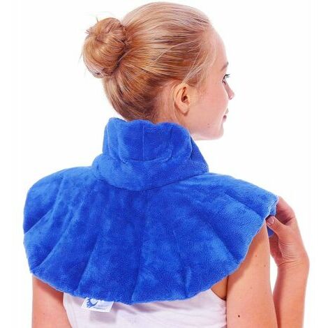 Coussin Chauffant Original Pour Micro-Ondes – Tour de Cou sans fil avec Aromathérapie à la Lavande Pour Soulager les Douleurs du Cou, Chauffe épaule thsinde