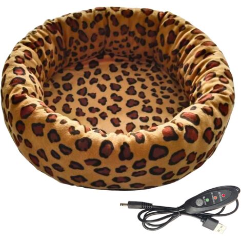Coussin Chauffant pour Chats Tapis De Sommeil Chauffant USB À 3