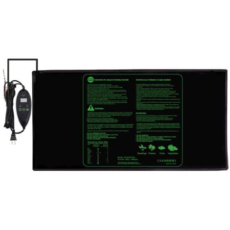 Coussin chauffant pour semis CREA 120x50CM Coussin chauffant pour semis imperméable et durable adapté à la culture hydroponique intérieure et à la germination des semis en hiver