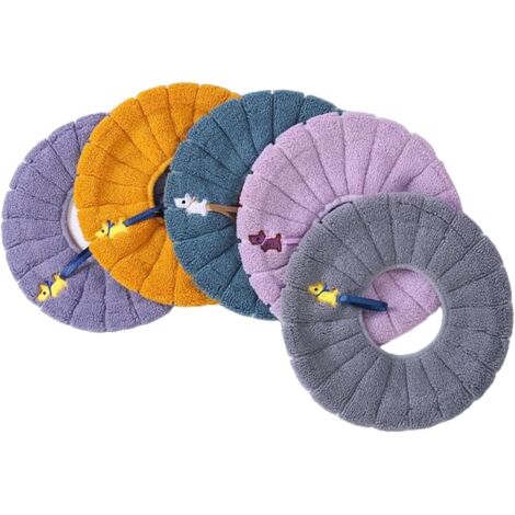 Coussin chauffant pour siège de toilette, housse de toilette douce lavable