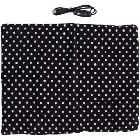 SNQ Coussin chauffant rechargeable USB pour animaux de compagnie, trois niveaux de température réglables, coussin chauffant pour chats, chiens et autres animaux de compagnie.