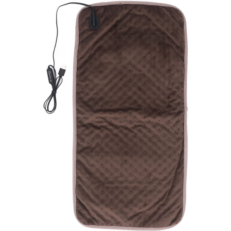 Coussin chauffant USB, couverture chauffante électrique Portable 5V avec 3 réglages de chaleur, cordon de 5 pieds pour le cou, les épaules et les
