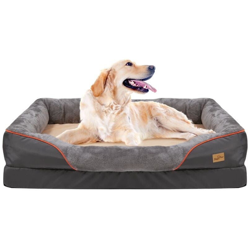 Coussin Chien Déhoussable Orthopétique - Canapé Chien Grande Taille Petit Matelas Mousse à Mémoire de Forme - xl 97x72x30cm