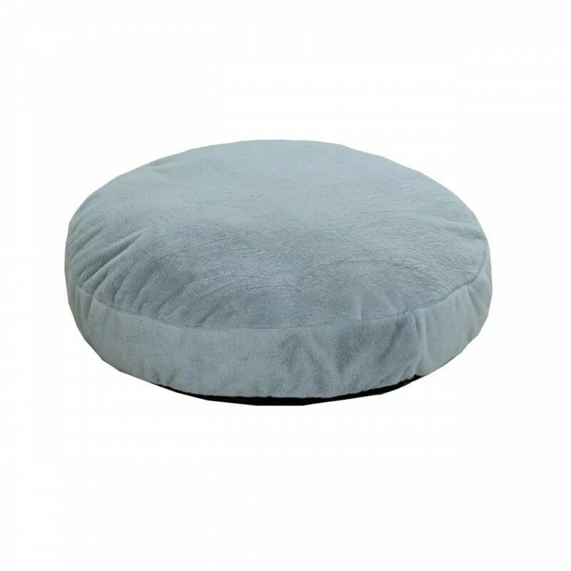 Coussin Chien Fourrure déhoussable - Rond 110 cm Gris clair Bananair