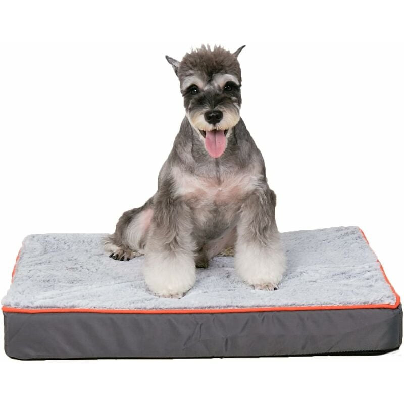 Coussin Chien Grande Taille Panier pour Chien Orthopétique Lit Chien en Mémoire de Forme Lavable - m 80x50x8cm