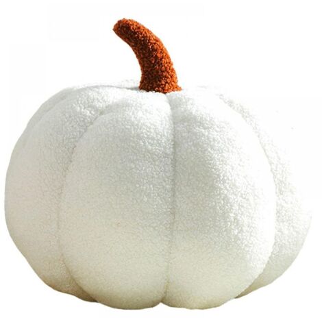 Coussin citrouille 3D, peluche citrouille moelleuse pour décoration intérieure, Noël ou fête d'anniversaire