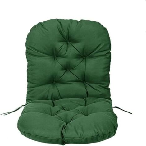 Coussin - Coussin de rechange - Fauteuil à Bascule - Lin de coton - 60x120 cm - Vert