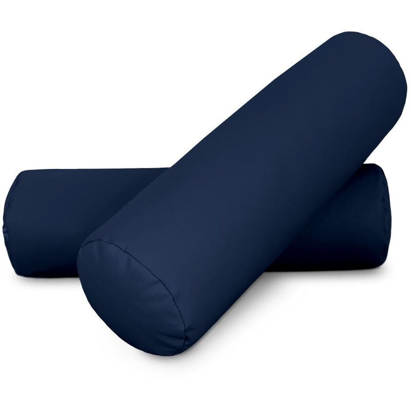 Happers - Coussin cylindrique 50x15 Marine pack 2 unités 50x15 Marine
