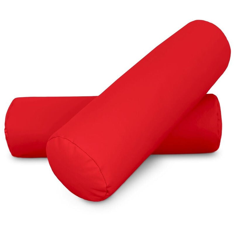 Coussin cylindrique 50x15 Rouge pack 2 unités 50x15 rouge