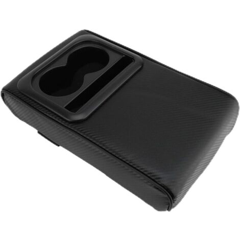 Coussin d'accoudoir de console centrale en cuir synthétique, ajustement universel pour voitures, SUV, camions avec porte-gobelet, empêche la fatigue des bras pour les longs trajets