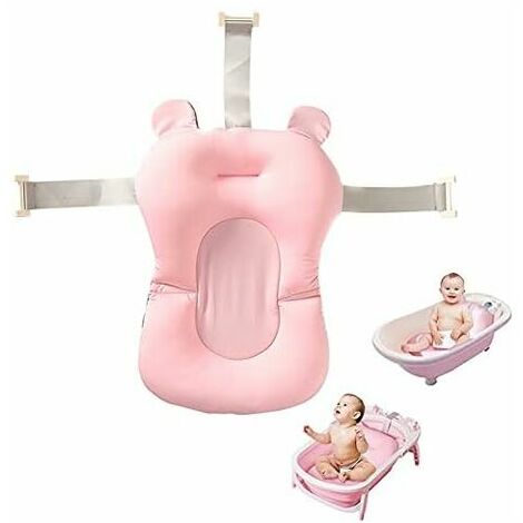 Coussin d'air antidérapant - Tapis de bain mignon (Rose)