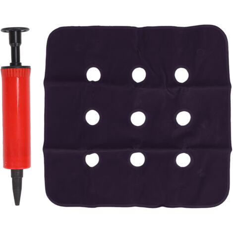 Coussin d'air ergonomique anti-escarres pour fauteuil roulant, bureau et voiture - Bleu