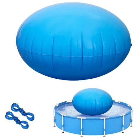Coussin d’air hivernage piscine ronde 4x4 ft – Coussin gonflable anti-glace avec cordes  Protection hiver piscine hors-sol, spa et fontaine