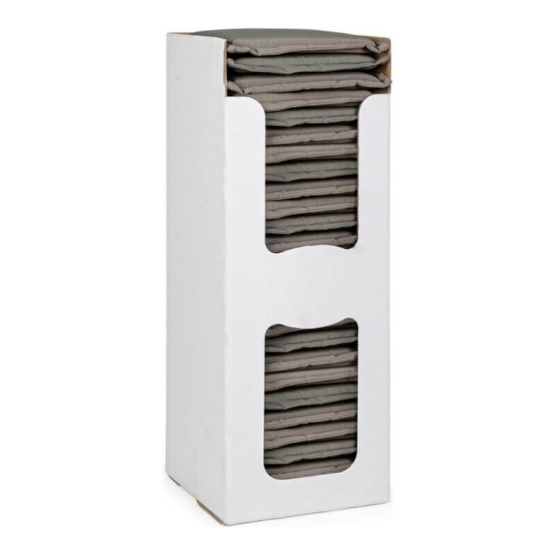 Bizzotto - Coussin d'assise carré Poly 180 Choco déhoussable pour l'extérieur