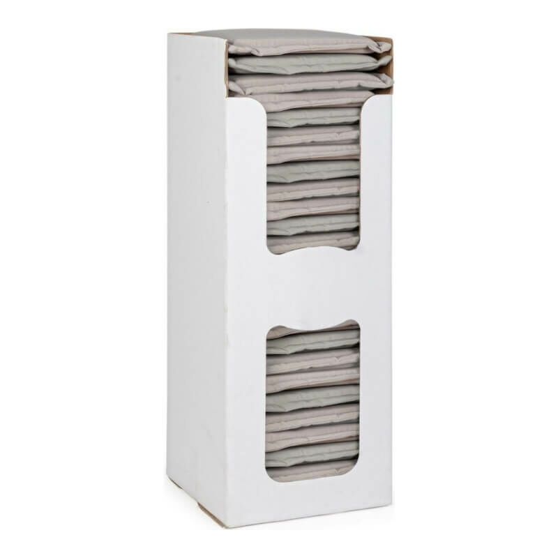 Bizzotto - Coussin d'assise carré Poly 180 Tortora déhoussable pour l'extérieur