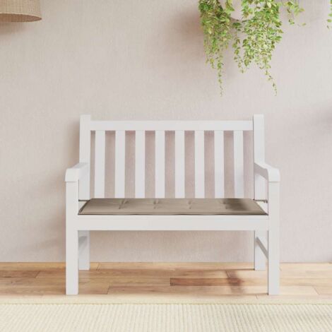Coussin d'assise confortable pour banc de jardin taupe 100x50x3 cm tissu oxford -FV79828
