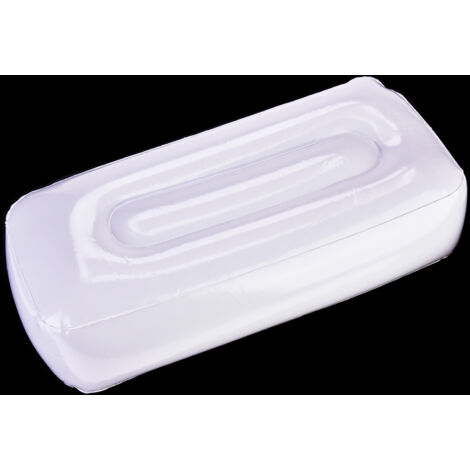 Coussin d'Assise Gonflable et Pliable pour Pêche, Camping et Randonnée - Blanc