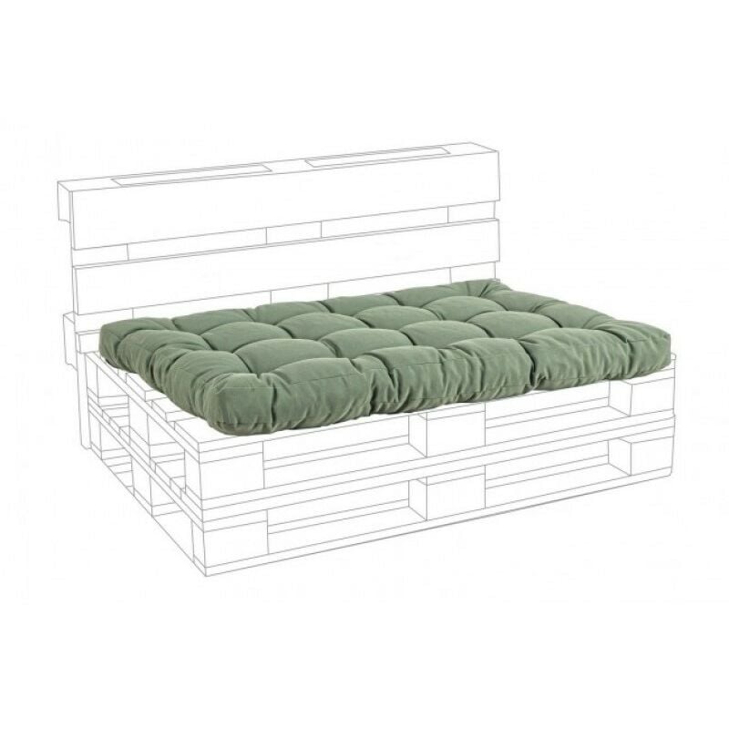 Coussin d'assise palette en tissu Poly Cactus