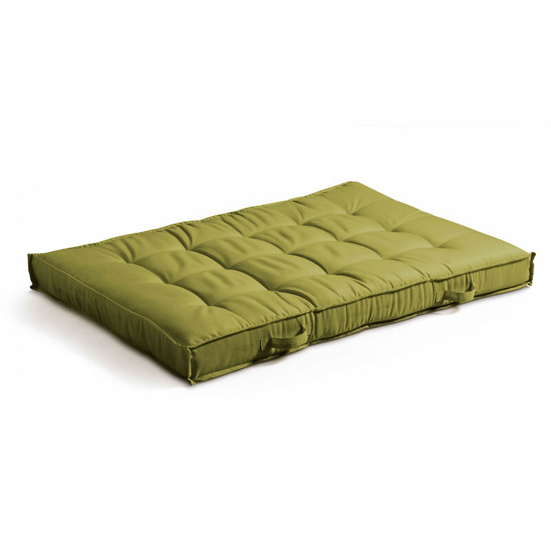 Coussin pour palette matelassé 120x80cm Cuzco - Vert - Vert