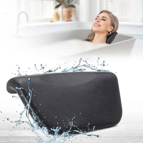 Oreiller De Bain Ergonomique Antidérapant Avec Ventouses - Coussin Confortable Pour Tête Et Cou