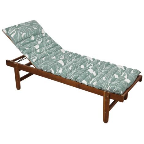Coussin de bain de soleil 60x180x5 cm vert