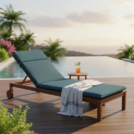 Coussin de bain de soleil ECO+ - MADISON Série Canvas - Bleu