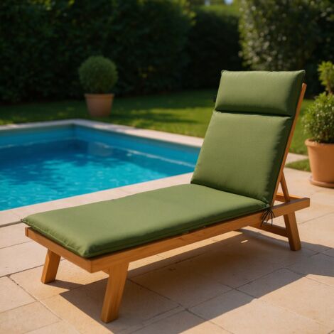 Coussin de bain de soleil ECO+ - MADISON Série Canvas - Vert