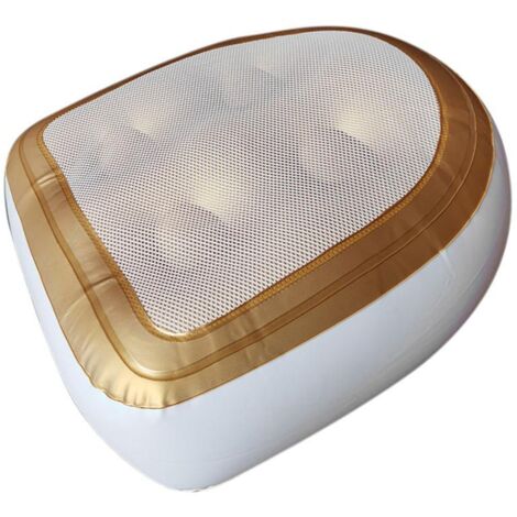 Coussin de bain spa avec ventouses, couverture en maille et siège rehausseur gonflable pour jacuzzi et bain à remous