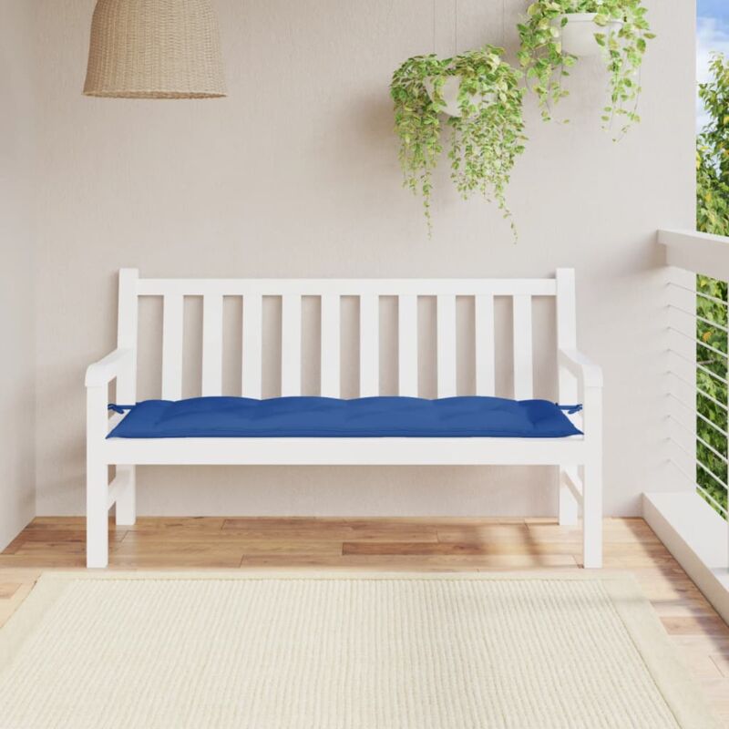 Vidaxl - Coussin de banc de jardin bleu 150x50x7 cm tissu oxford