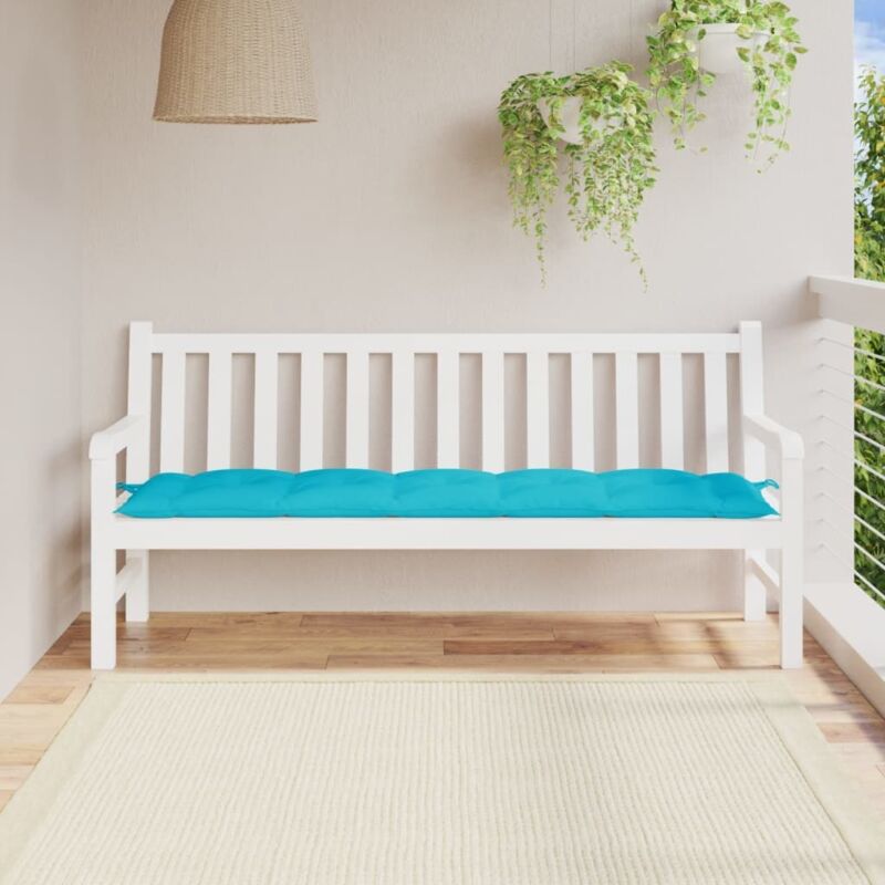 Vidaxl - Coussin de banc de jardin turquoise 180x50x7 cm tissu oxford