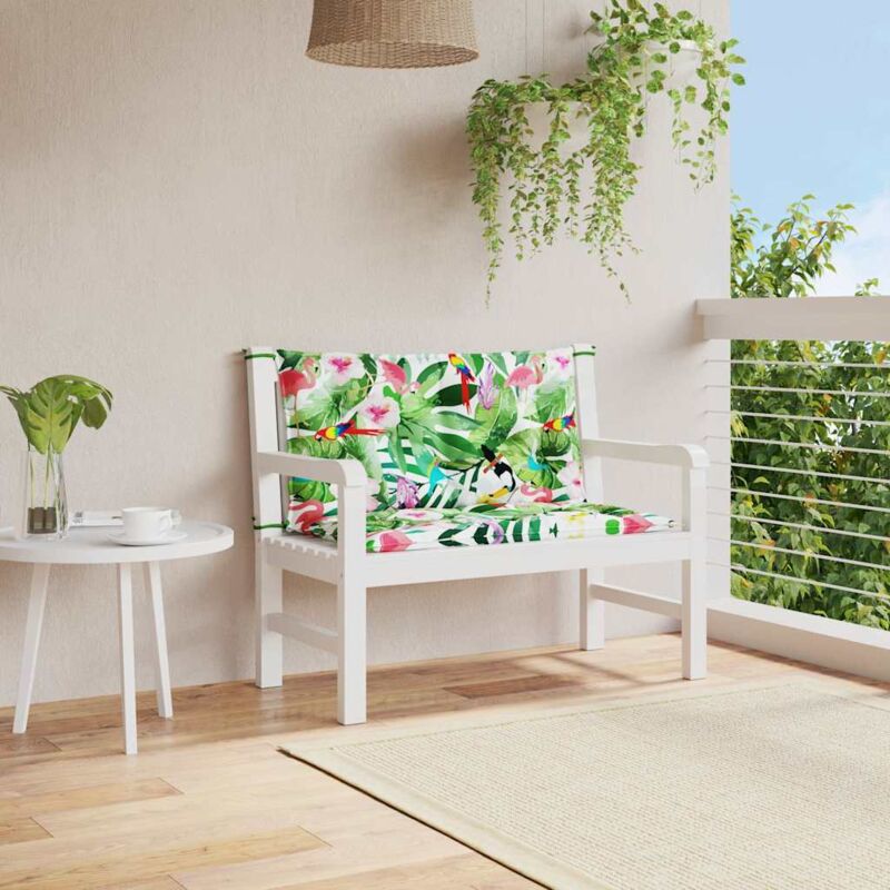 Vidaxl - Coussins de banc de jardin lot de 2 multicolore 100x50x7 cm